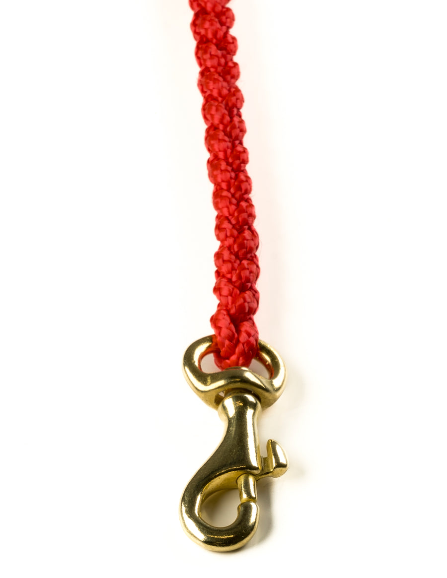 Touch of Leather Dog Leash - Lipstick