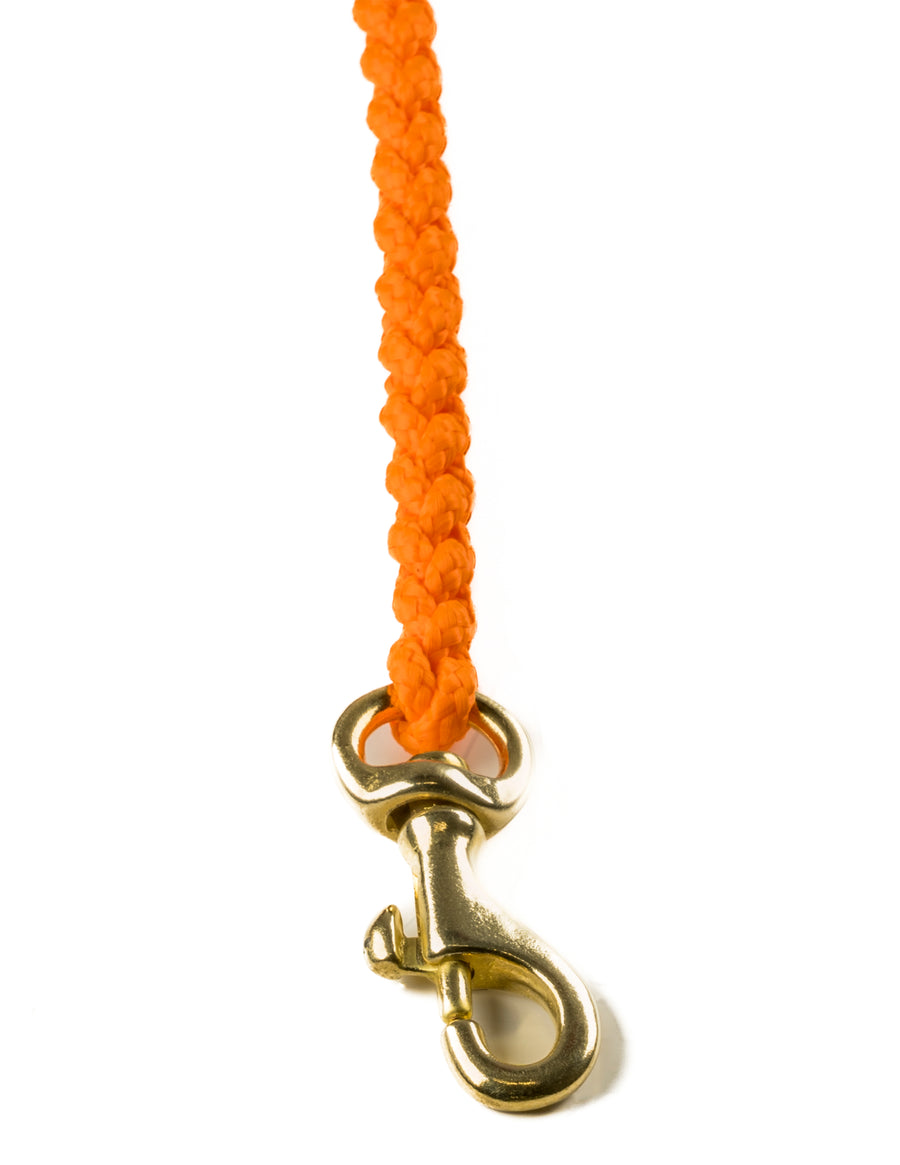 Touch of Leather Dog Leash - Pumpkin