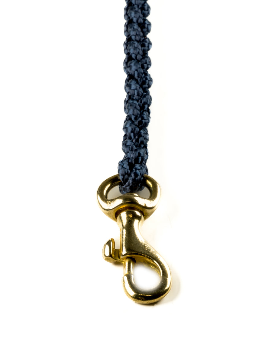 Touch of Leather Dog Leash - Navy