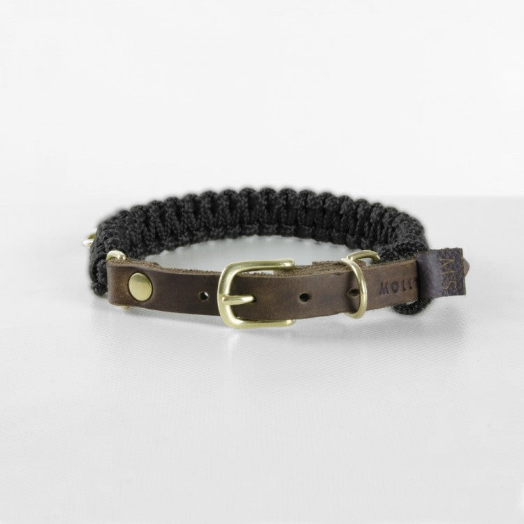 Touch of Leather Dog Collar - Nero