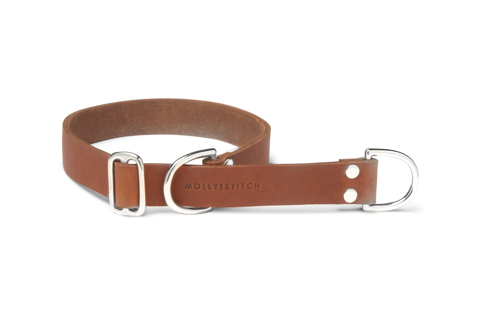 Butter Leather Retriever Dog Collar - Sahara Cognac - Molly and Stitch GmbH