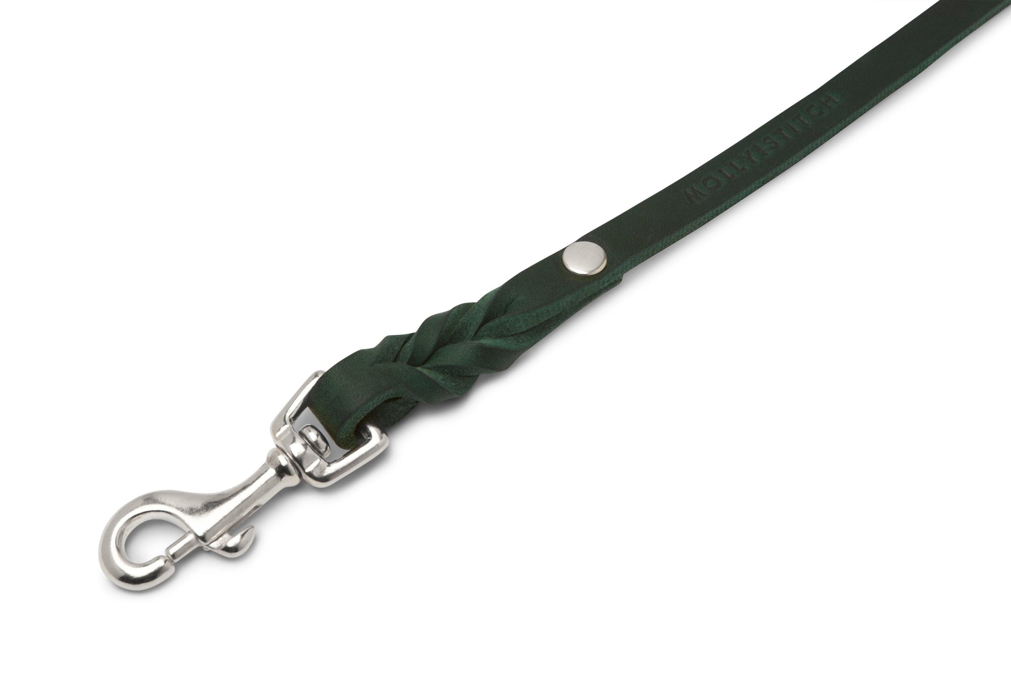 Butter Leather City Dog Leash - Forest Green - Molly and Stitch GmbH