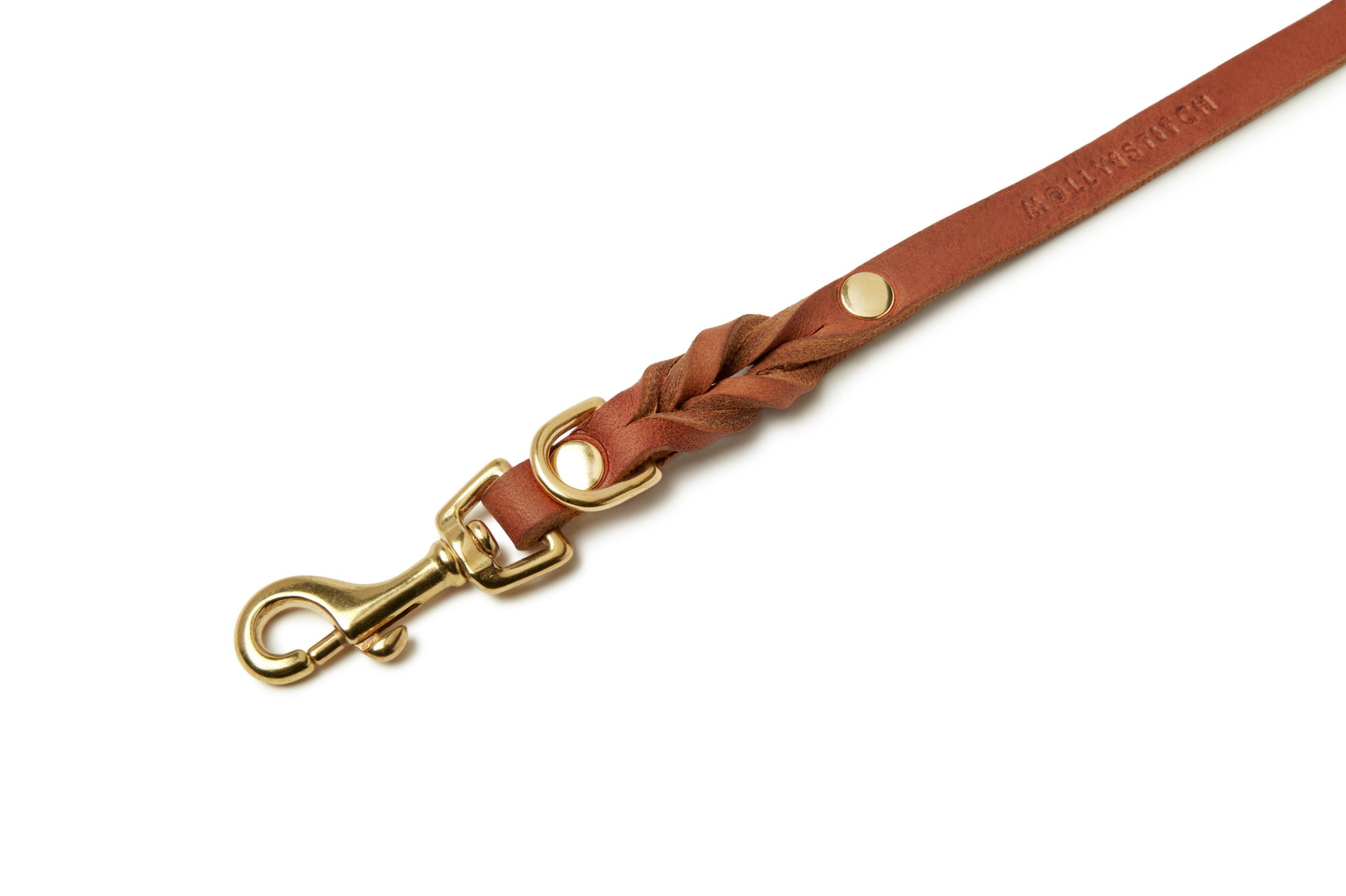 Butter Leather City Dog Leash - Sahara Cognac - Molly and Stitch GmbH